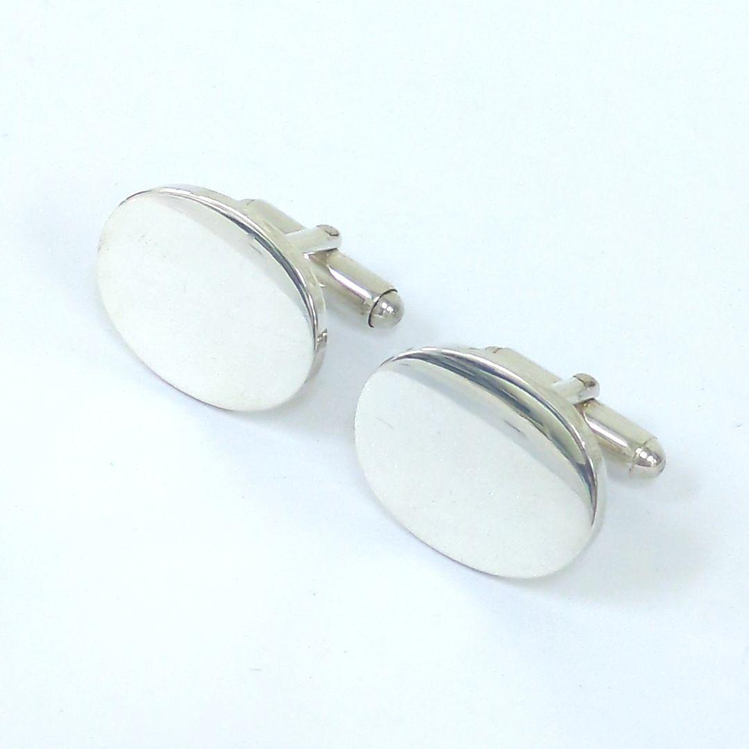 Tiffany & Co ティファニー カフリンクス シルバー オーバル メンズ