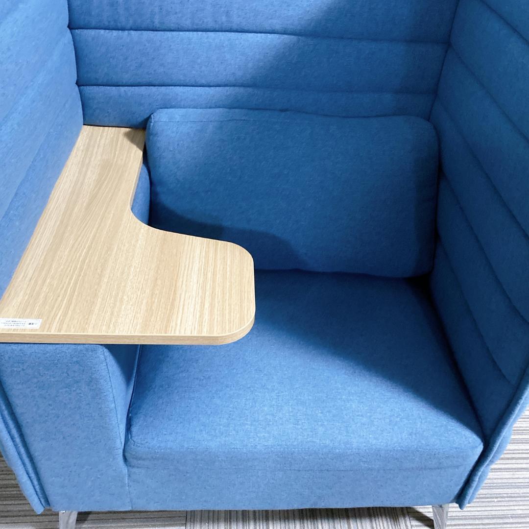 ゆあ　オフィスコム HIBIS ハイバックソファ 1人掛け テーブル付