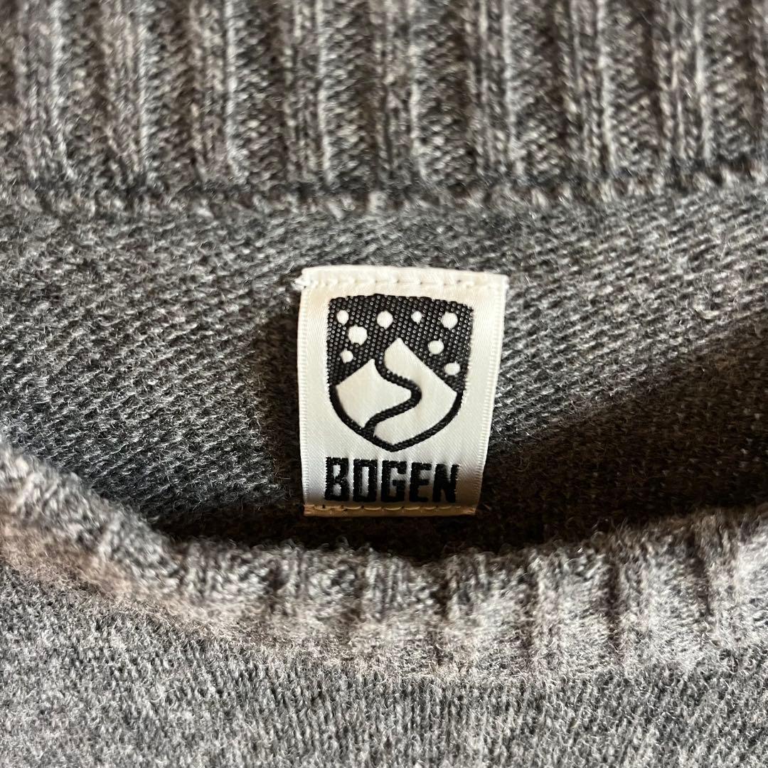 Bogen ボーゲン グレー セーター オジサン顔