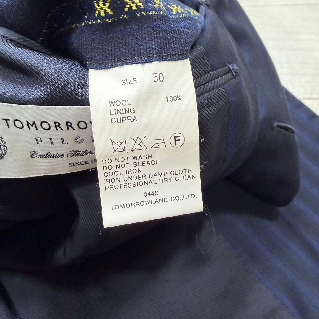 極美品 トゥモローランド ピルグリム ゼニア 大きい XL ネイビー 段返り