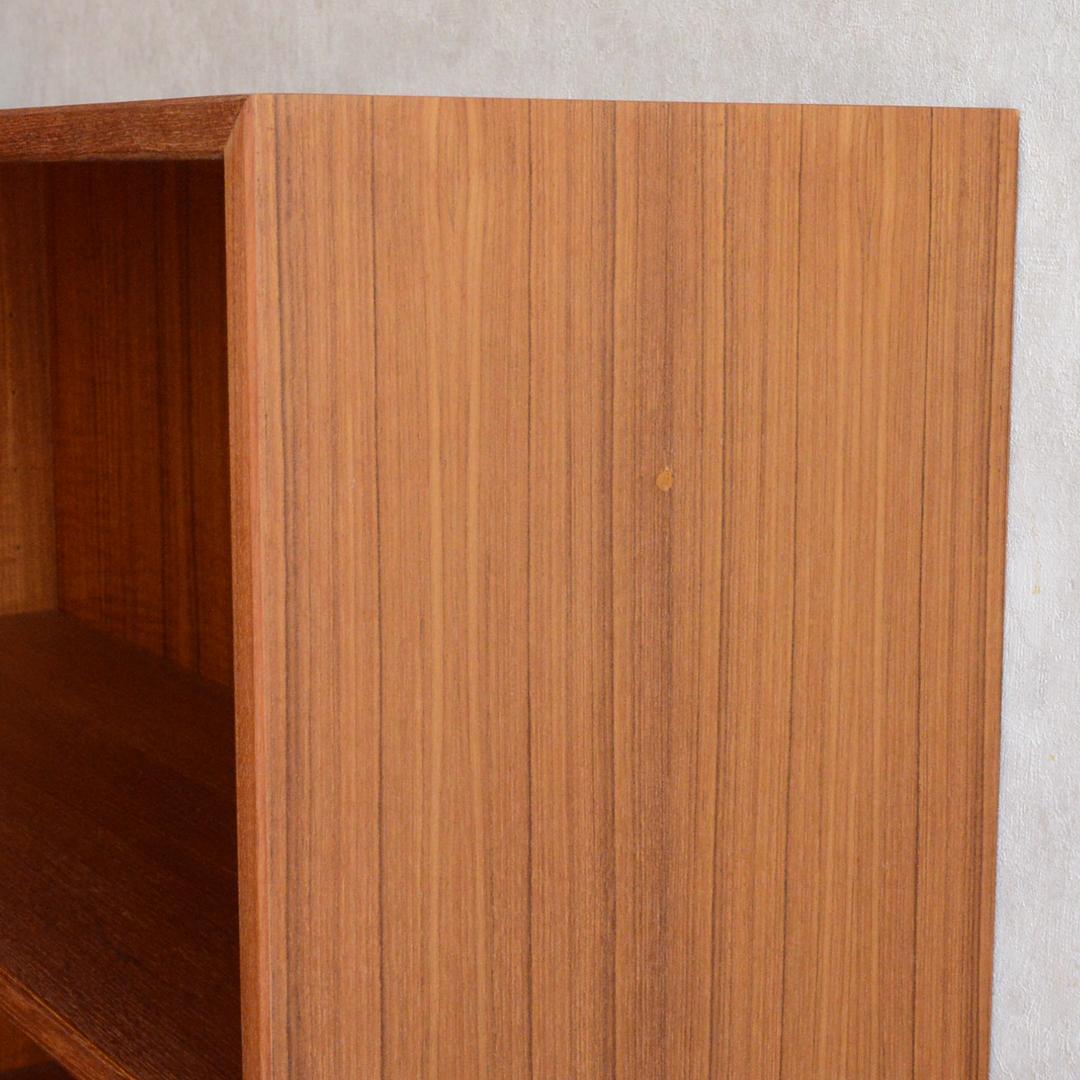 デンマーク 北欧ヴィンテージ チーク ブックシェルフ 飾り棚 オープンシェルフ