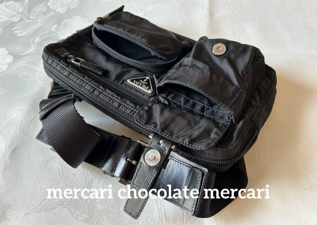 PRADA ウエストポーチ　ボディバッグ　黒　ユニセックス　メンズ　レディース