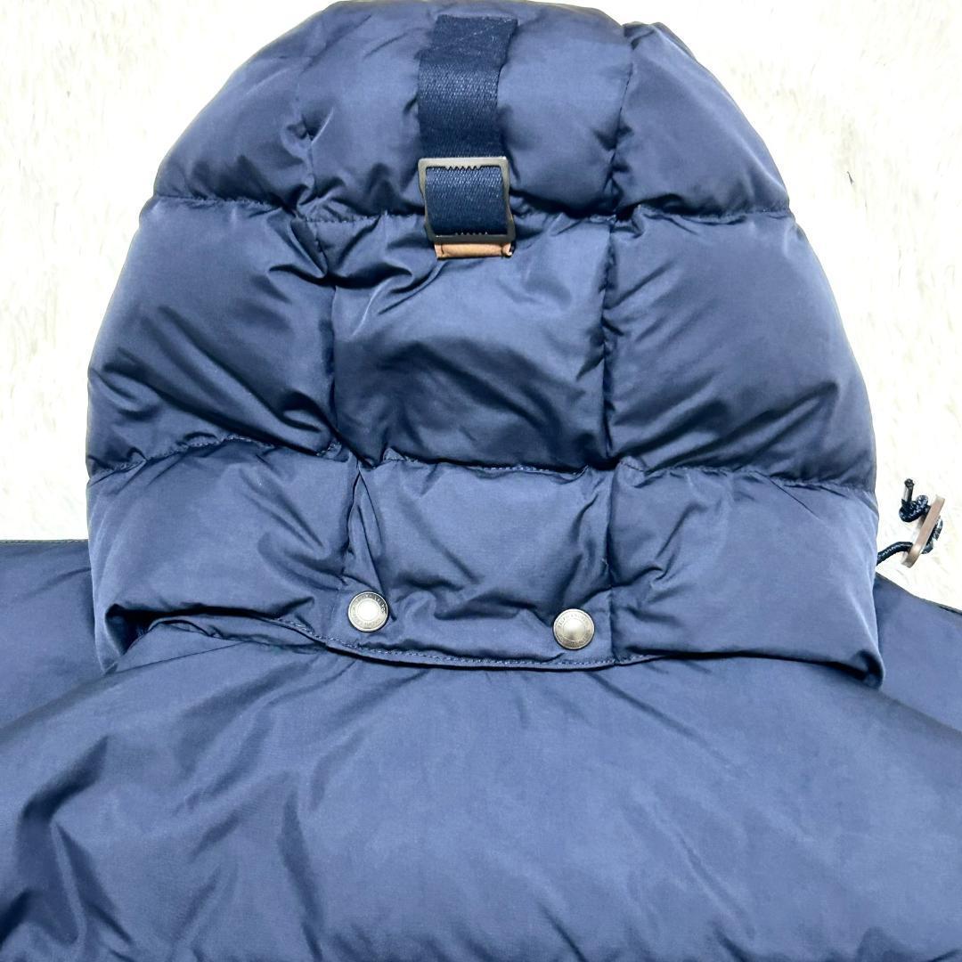 美品　ポロラルフローレン　ダウンベスト　肉厚　ネイビー　L　大きいサイズ　フード