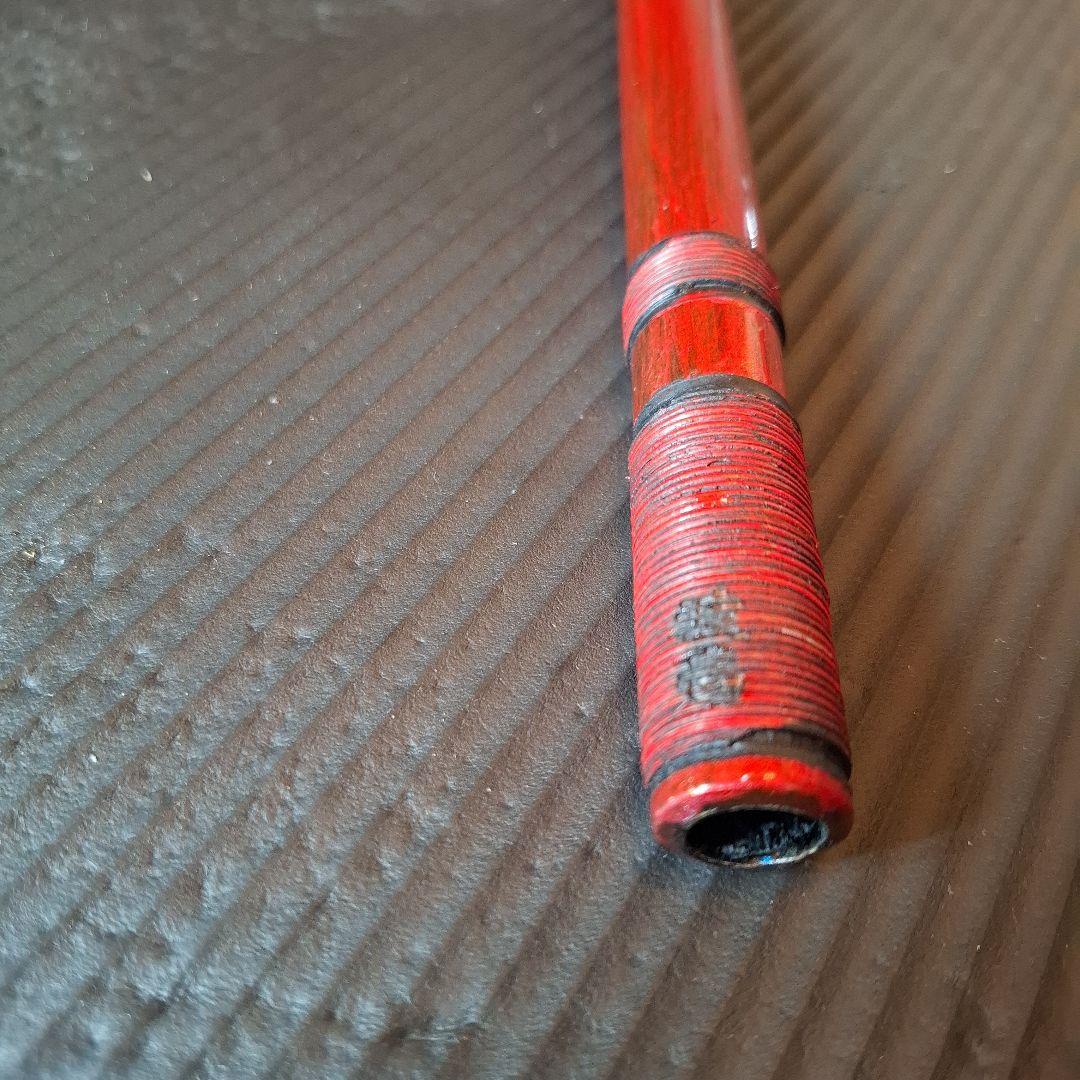 篠笛　古典調　七穴　五本調子　メタリックレッド