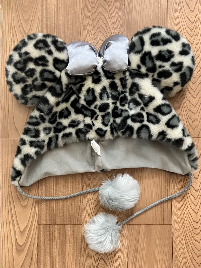 ディズニー　ミニーファンキャップ★ヒョウ柄