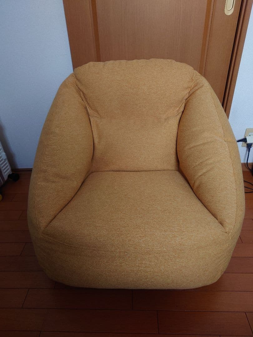 無印良品　空気でできたソファ　イエロー　美品