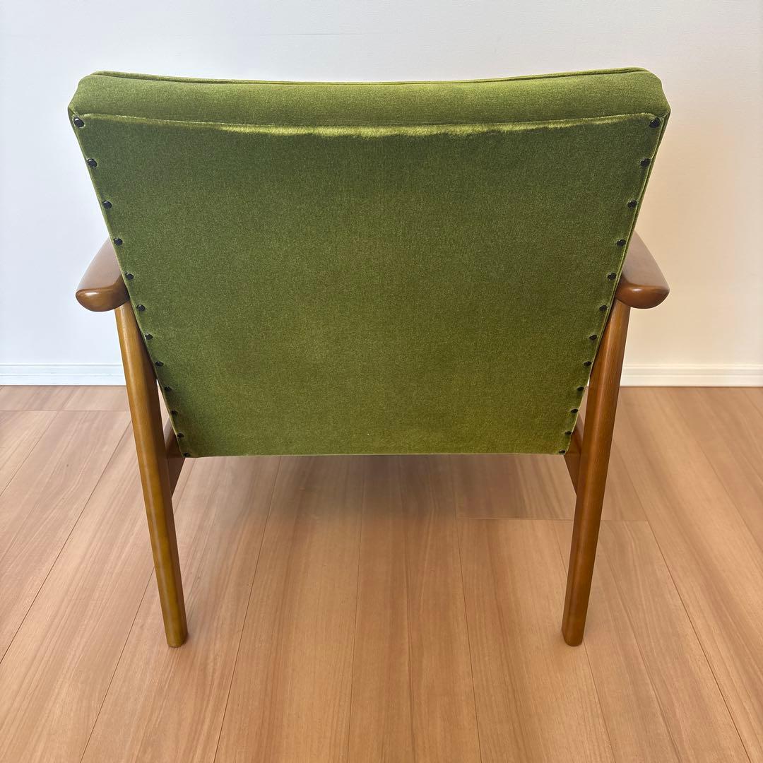 カリモク60 Kチェア 1シーター（モケットグリーン）