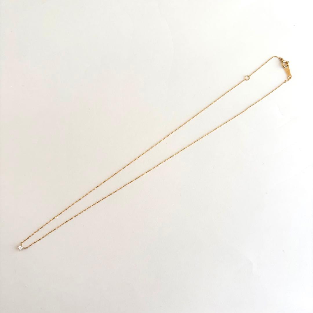 【現行品】ヴァンドーム青山 K18 0.06ct ダイヤ キャトルネックレス
