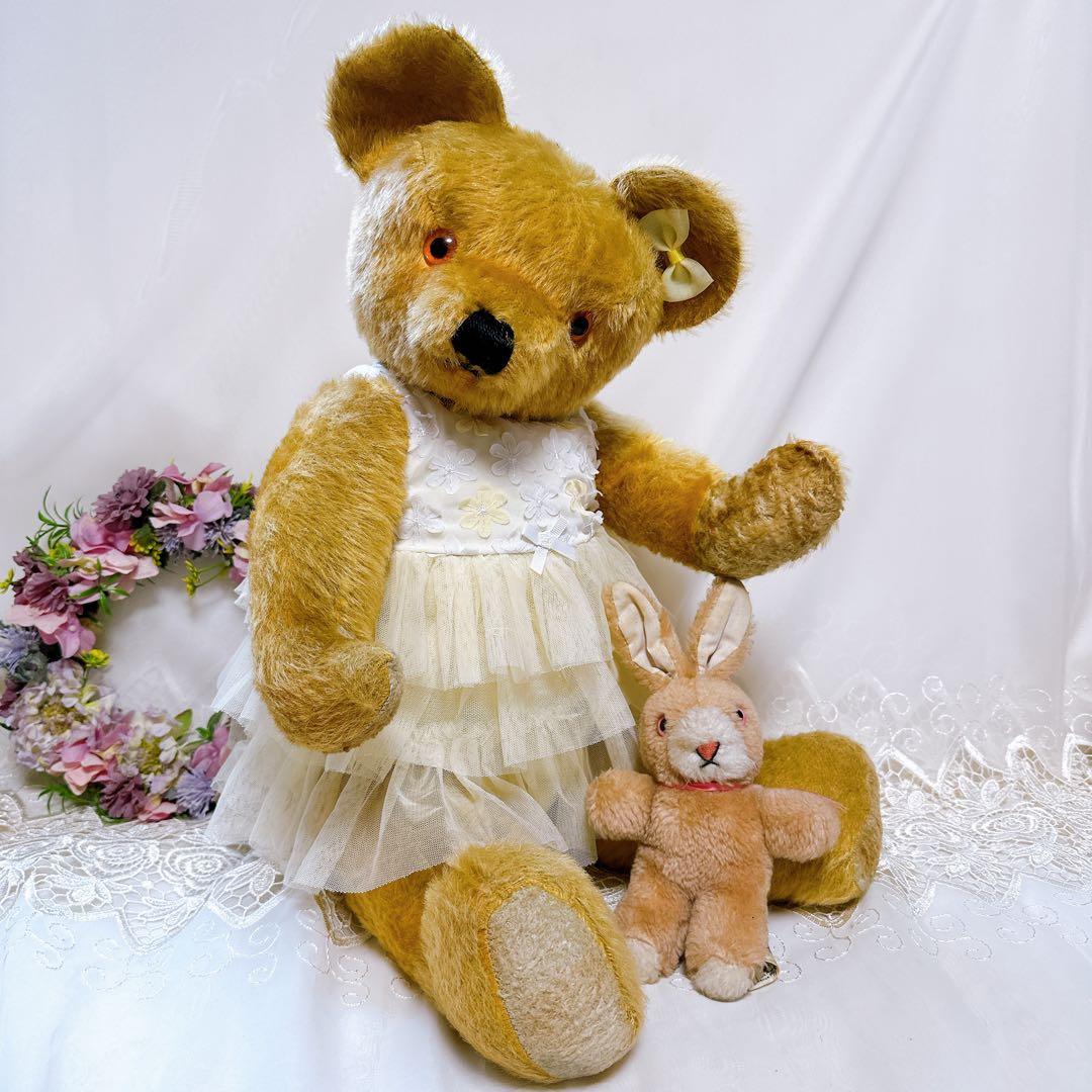 オレンジベア 様❤️大きなイギリスアンティークベア❤️64cm