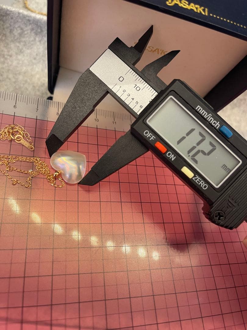 TASAKI タサキ　ハート型マベパール　ネックレス　K18