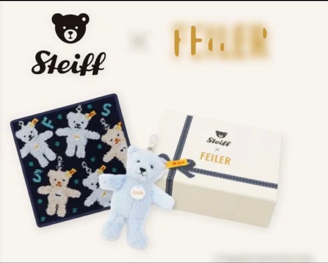 【出品は12/7まで】最終値下げ新品Steiff x Feilerハンカチセット