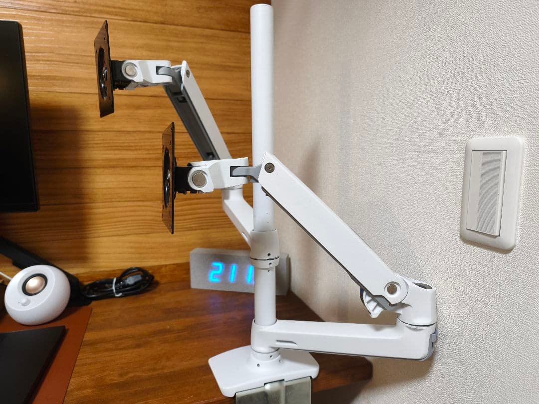 【美品】エルゴトロン デュアルスタッキングアーム 45-509-216