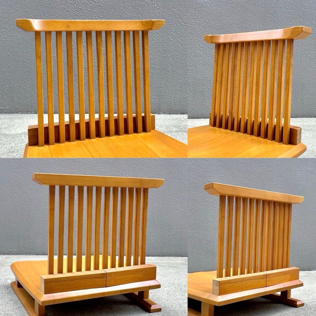 2脚セット✴︎座椅子 ローチェア イス 天然木 高齢者 あぐら 低座椅子