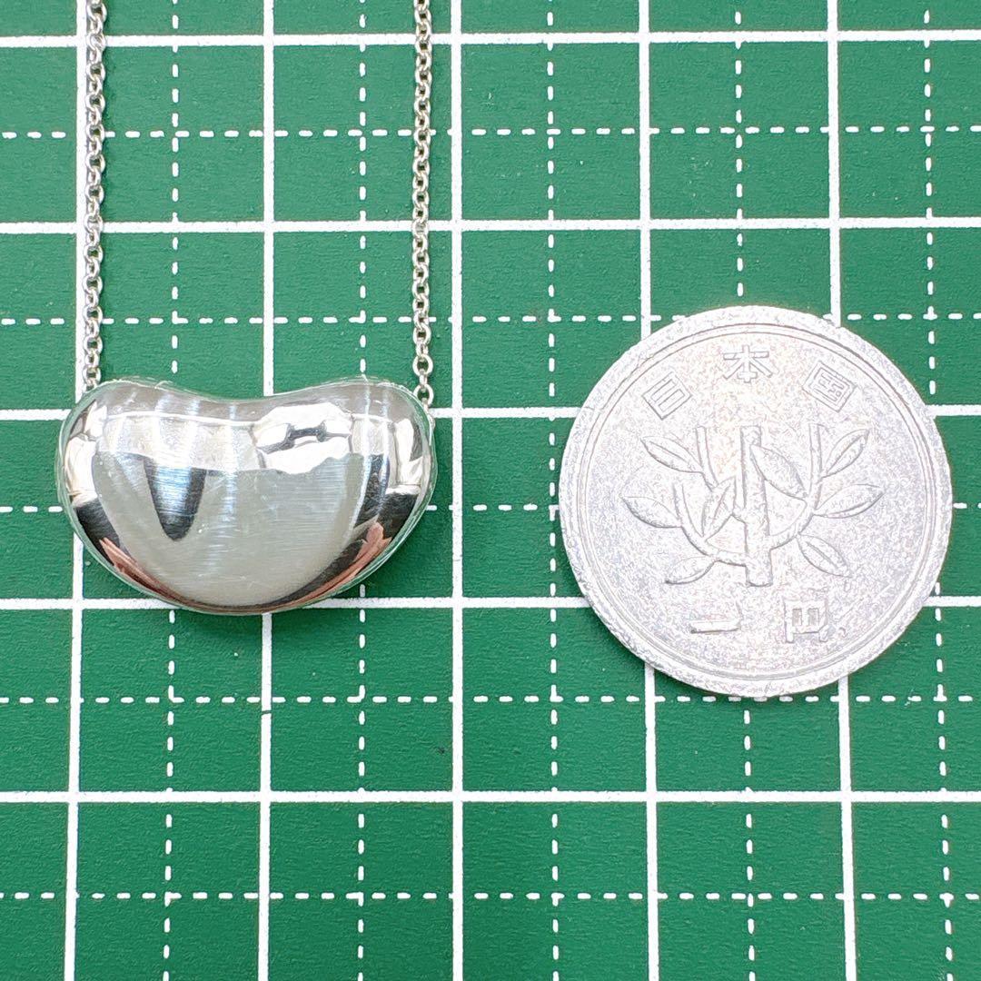 美品 オールドティファニー ビーン ラージ ネックレス シルバー925