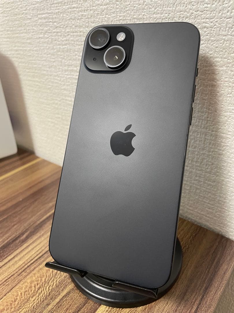 M5【即日発送】バッテリー100%iPhone15Plus ブラック128GB