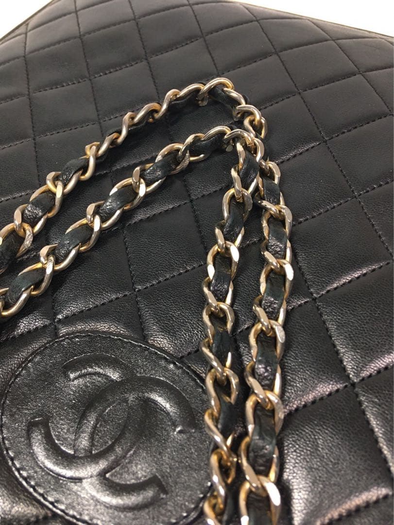 美品　シャネル　マトラッセ　チェーン　バッグ　ブローチ　2点おまとめ