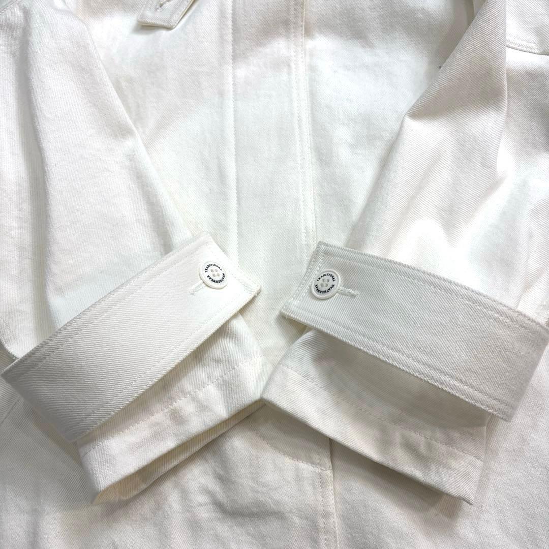 トラディショナル ウェザーウェア◆ マートンデニム　ステンカラーコート　白