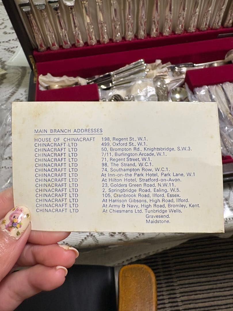 銀食器　Chinacraft スプーン　フォーク　ナイフ