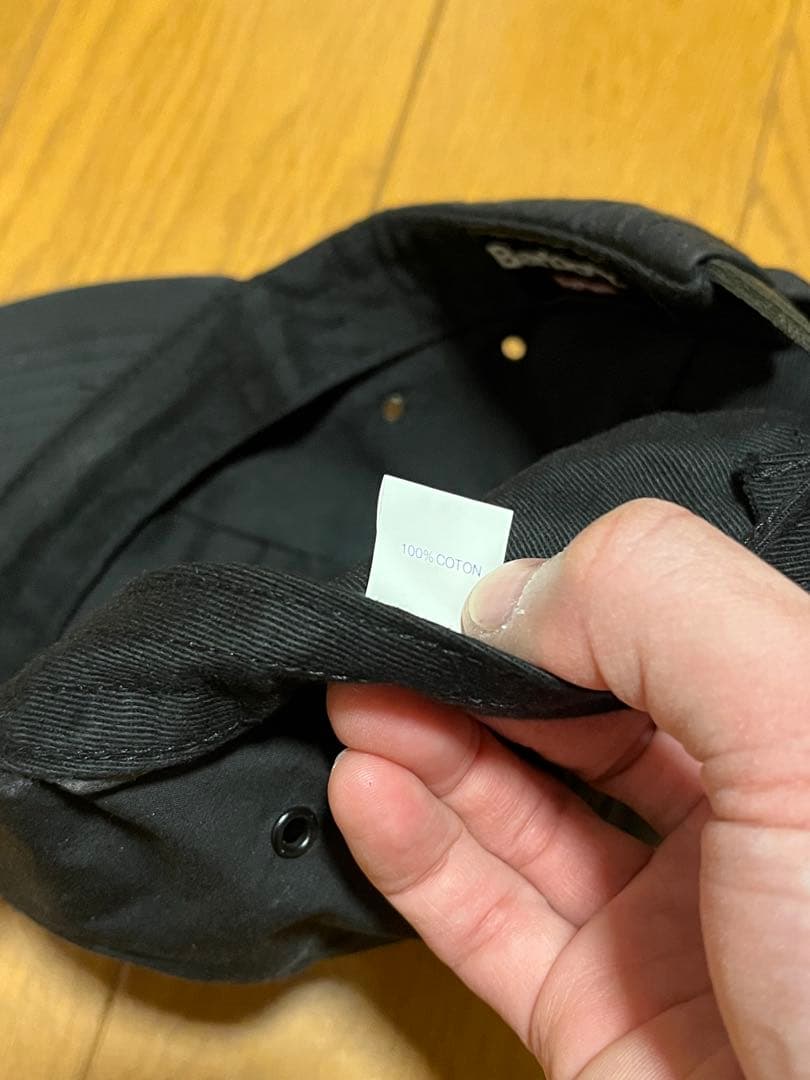 Supreme×Barbour Waxed Cotton Cap 黒