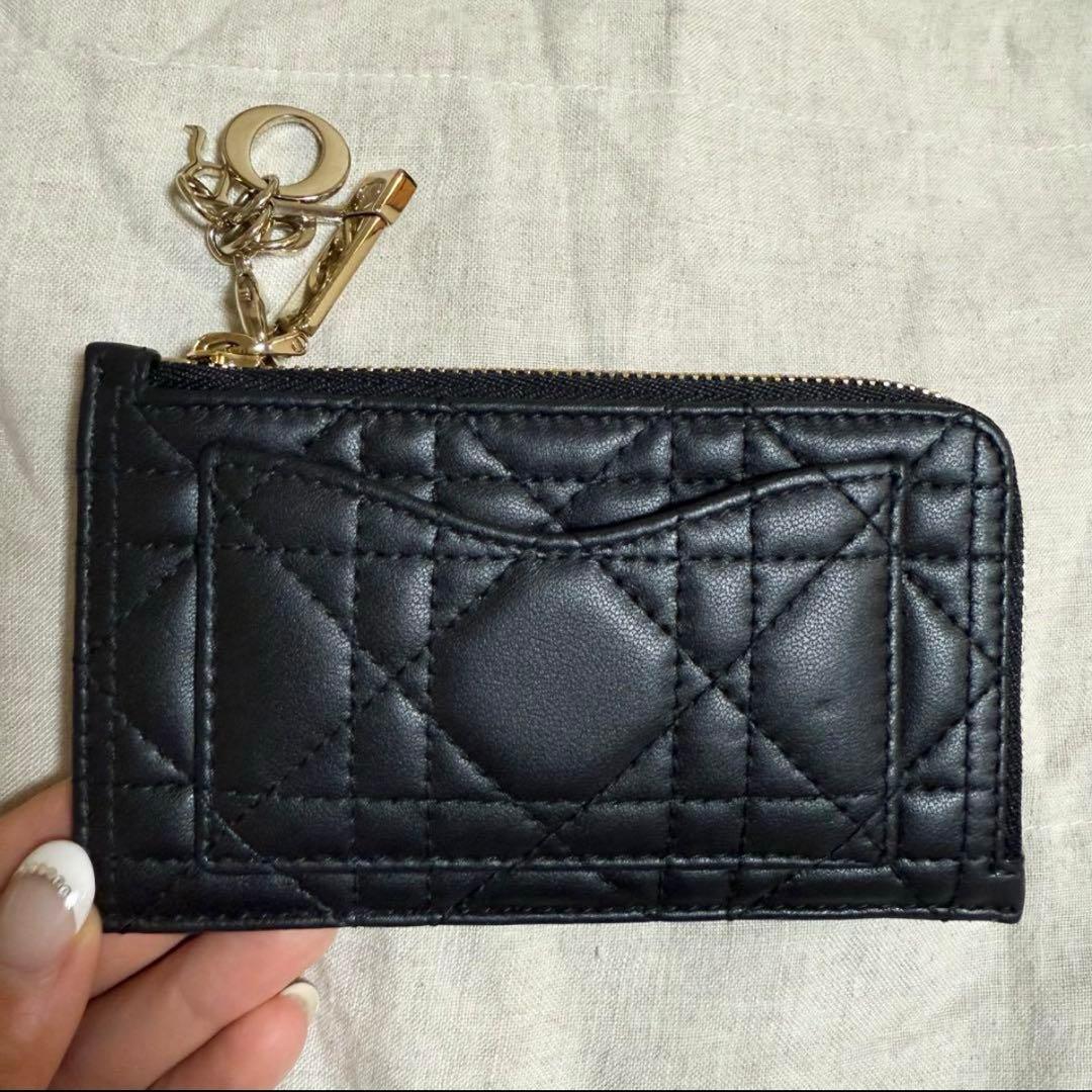 【美品】 DIOR Dior ディオール ミニウォレット ミニ財布 財布 黒