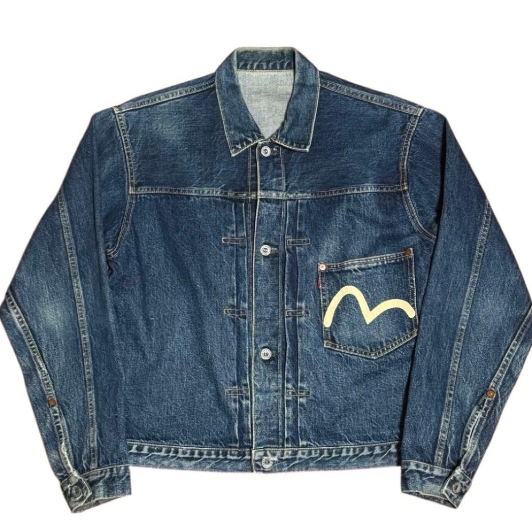 EVISU 初期 EVISタグ 1st 大戦モデル 白カモメ デニムジャケット