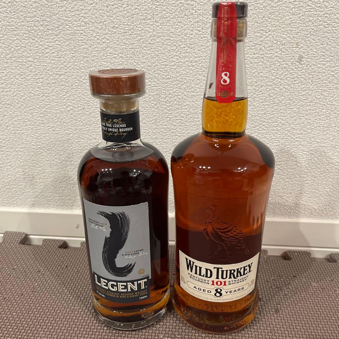 LEGENT & WILD TURKEY 8年 1000ml ウイスキーセット