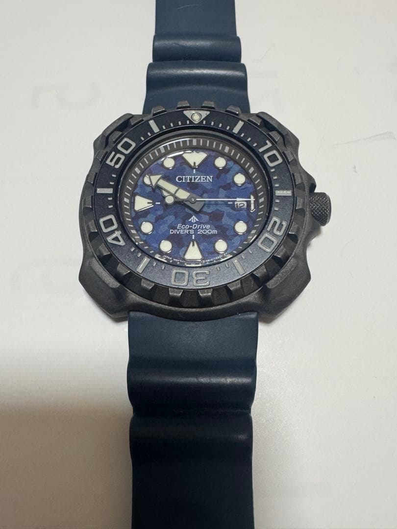 CITIZEN Eco-Drive Diver's 200m ネイビー美品