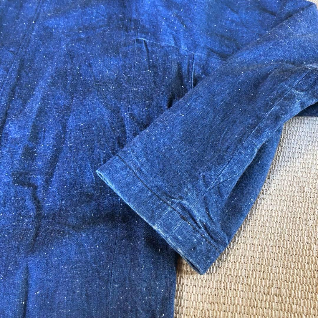 gold ゴールド ノーカラーショップコート 東洋エンタープライズ ガウン M