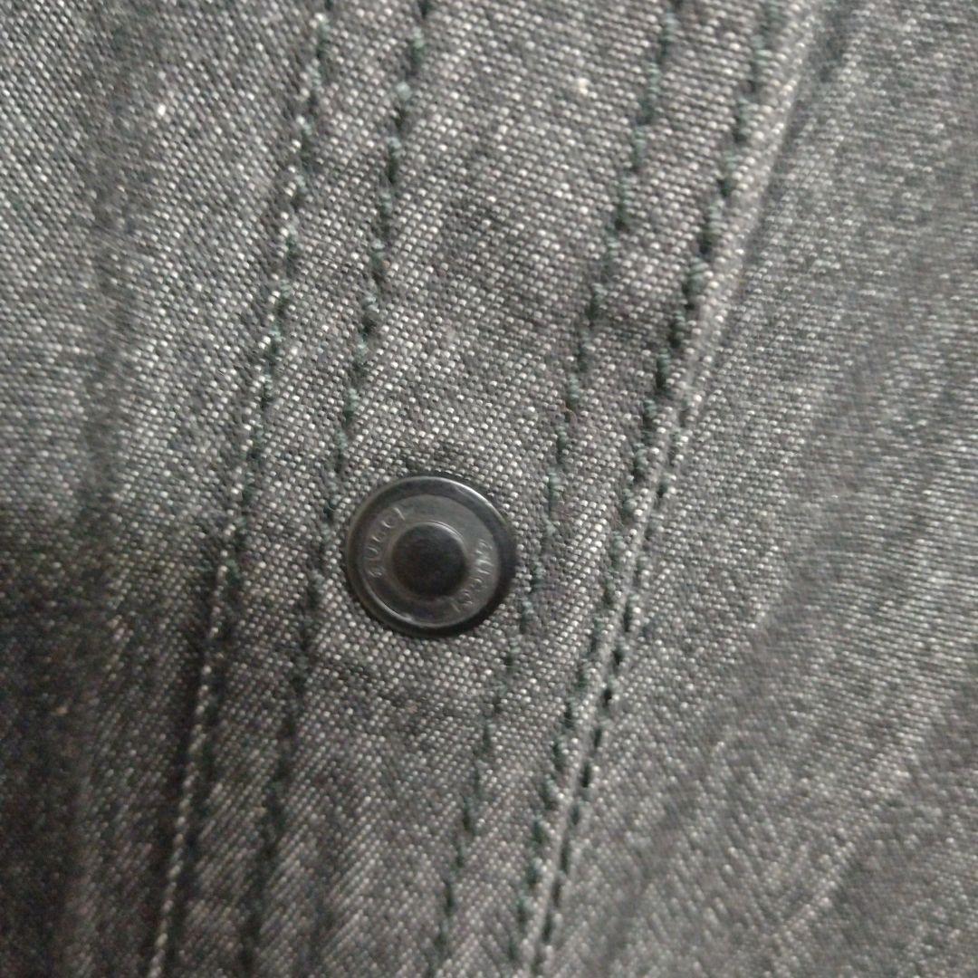 【匿名配送】GUCCI　グッチ　デニムジャケット　フレア袖　ダークグレー　38