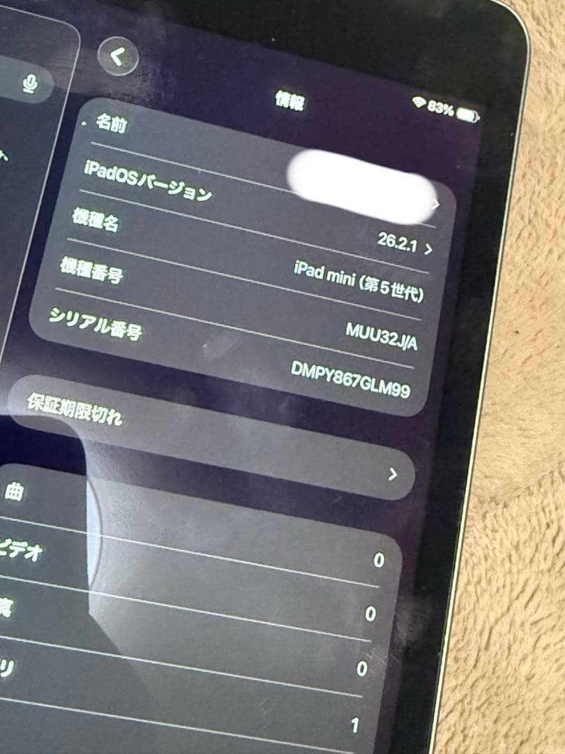 Apple iPad mini 第5世代 スペースグレー 本体