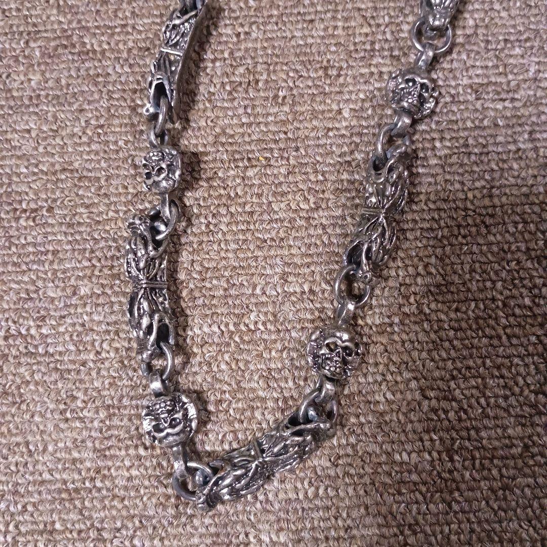 スカルデザイン シルバーウォレットチェーン