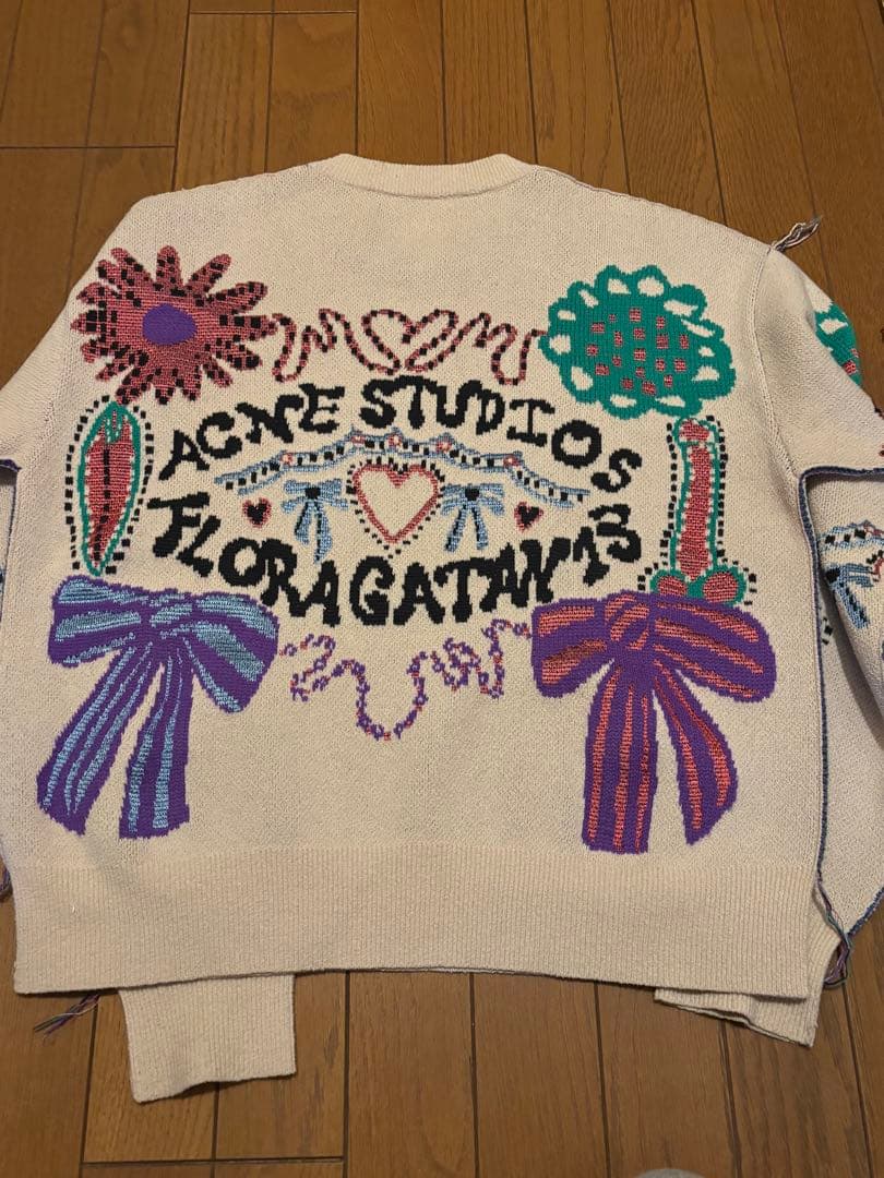 ACNE STUDIOS フラワー刺繍 ニット