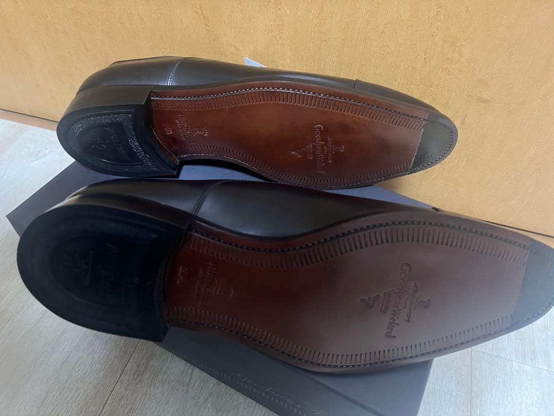 スコッチグレイン　HA-9106 ブラック　ストレートチップ　アノネイボカルー革