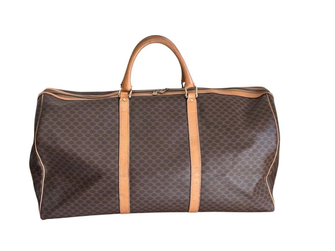 に*じ様 セリーヌ CELINE ボストンバッグ マカダム PVC レザー トト