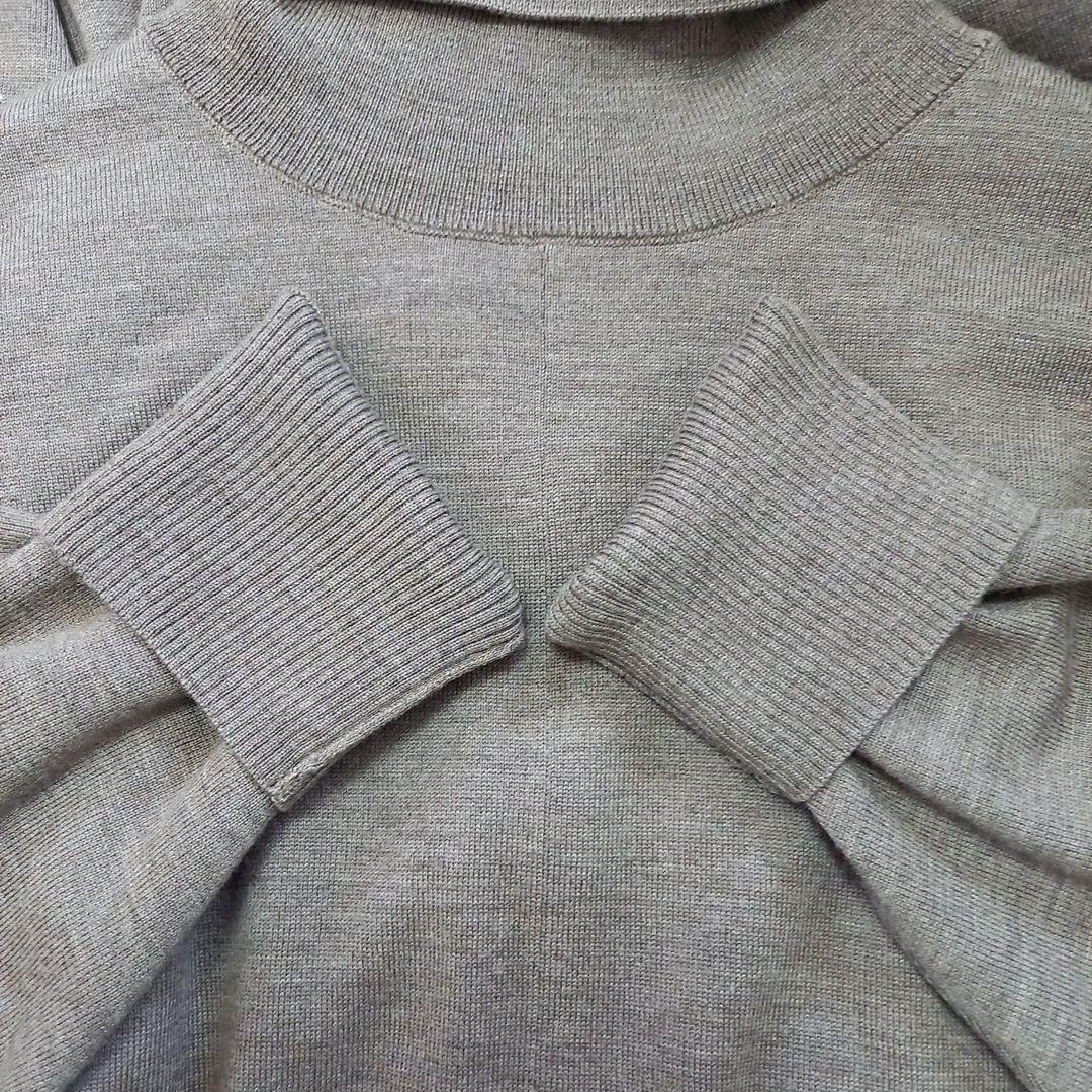 ☆美品☆ ebure ソフトファイン ウール ハイネック ニット ワンピース