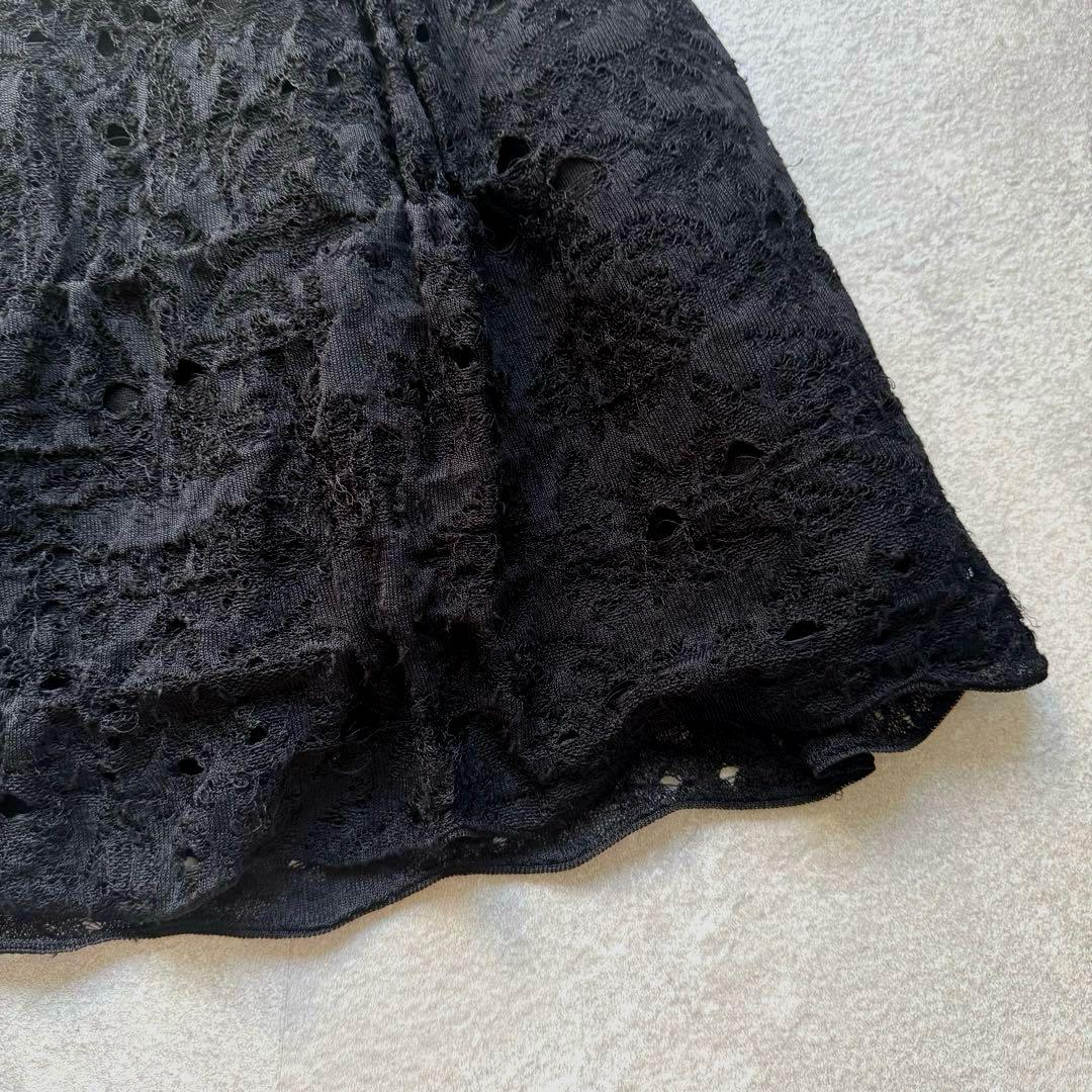 CHANEL ココマーク ニットチュチュバルーンスカート 34 黒