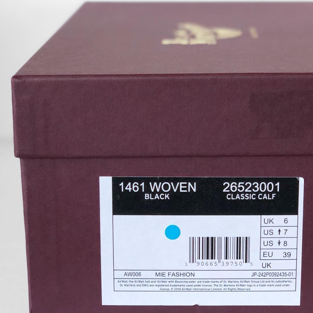 Dr.Martens UK6 25cm 1461 WOVEN ENGLAND 黒