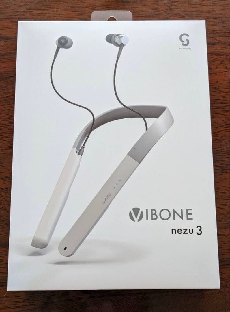 値下げ　Vibone nezu 3 骨伝導 集音器 ホワイト　イヤホン
