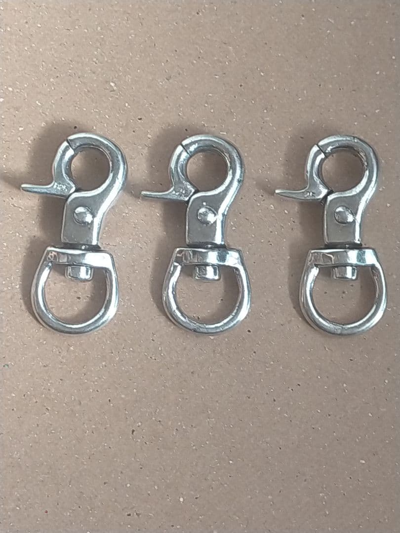 銀925製スナップフック 3個セット