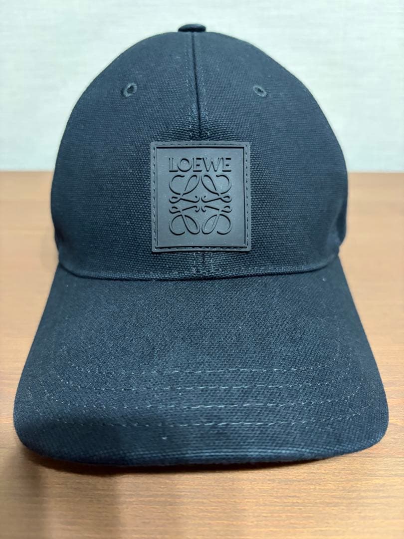 美品⭕️ロエベ　LOEWE パッチキャップ　ブラック　59