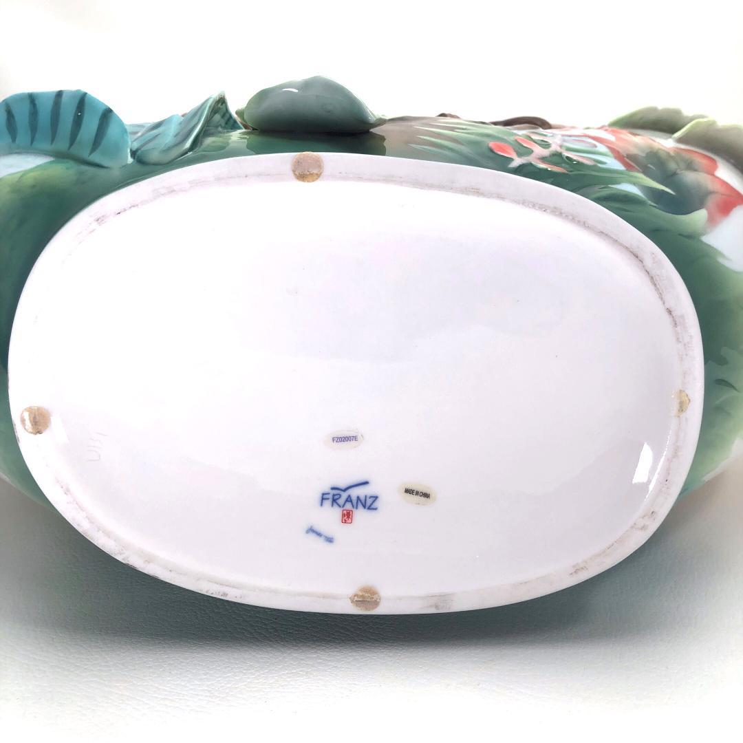 【大型・美品・箱付き】フランツ／親子のモンキー フラワーベース