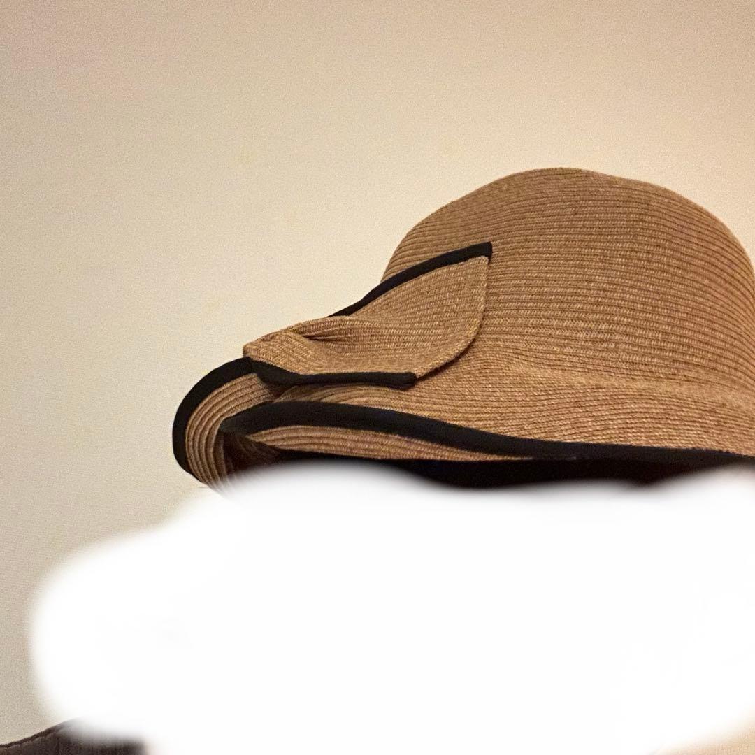 CA4LA 麦わら帽子 リボン カシラ