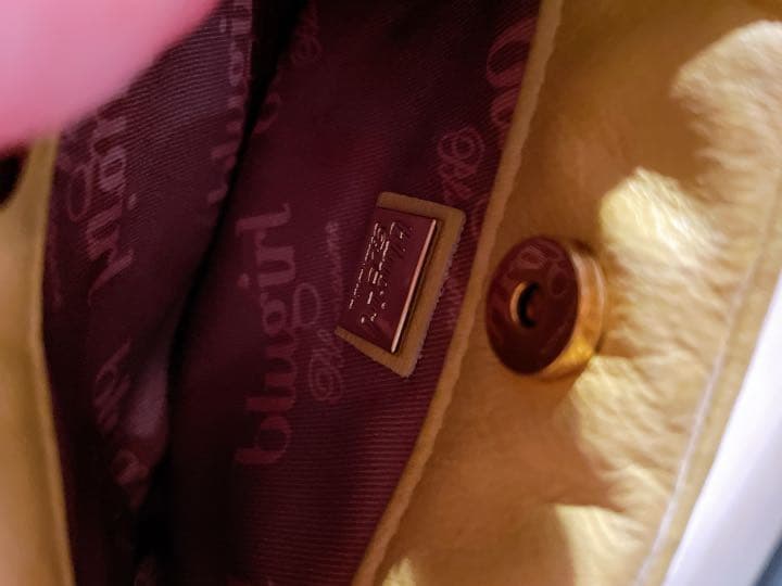 ブルーガールフェザーパーティバッグ