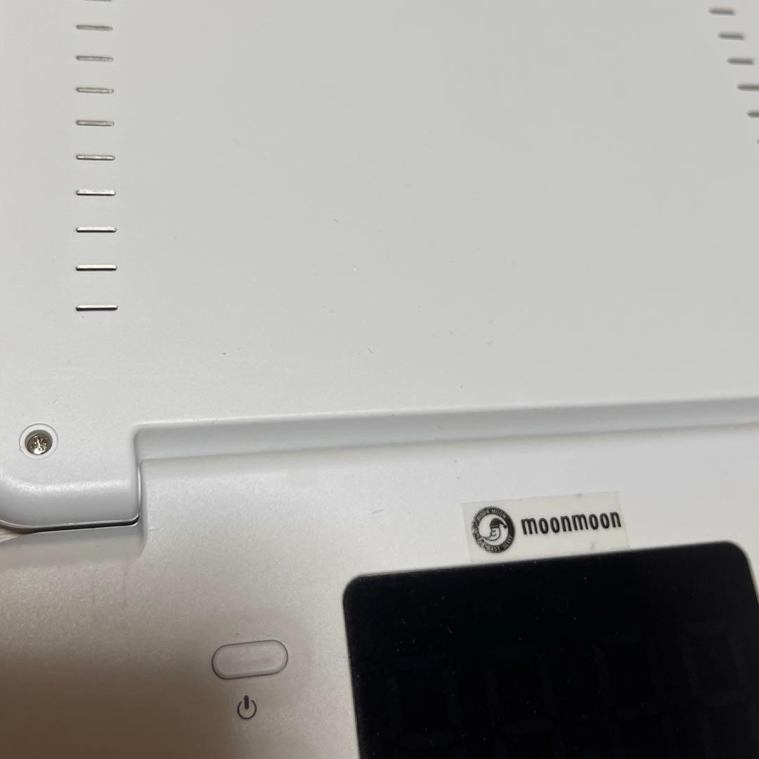 【美品】moonmoon トトノエライトプレーン 光 目覚まし時計