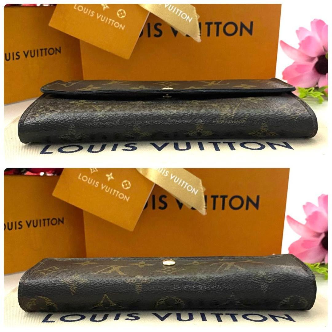 ルイ ヴィトン◎ポルトフォイユ サラ モノグラム 長財布 ブラウン フラップ