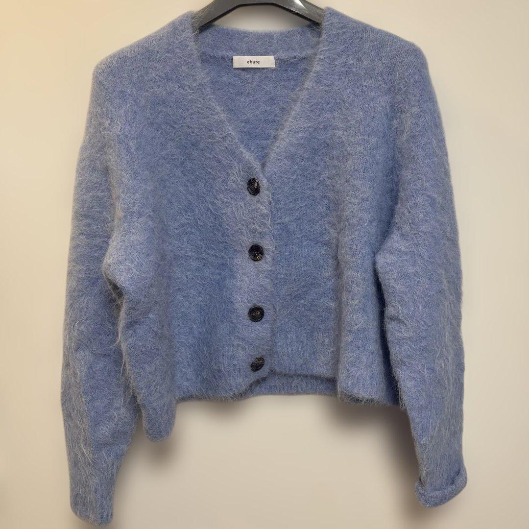 エブール　シャギースーリーアルパカカーディガン