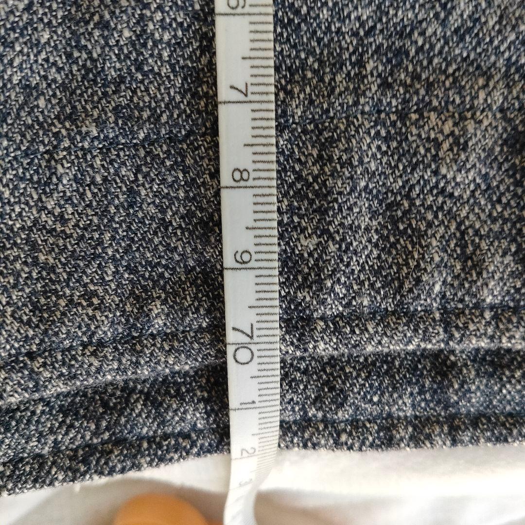 amachi. グレー 五分袖 七分袖 チュニック リネン プルオーバー