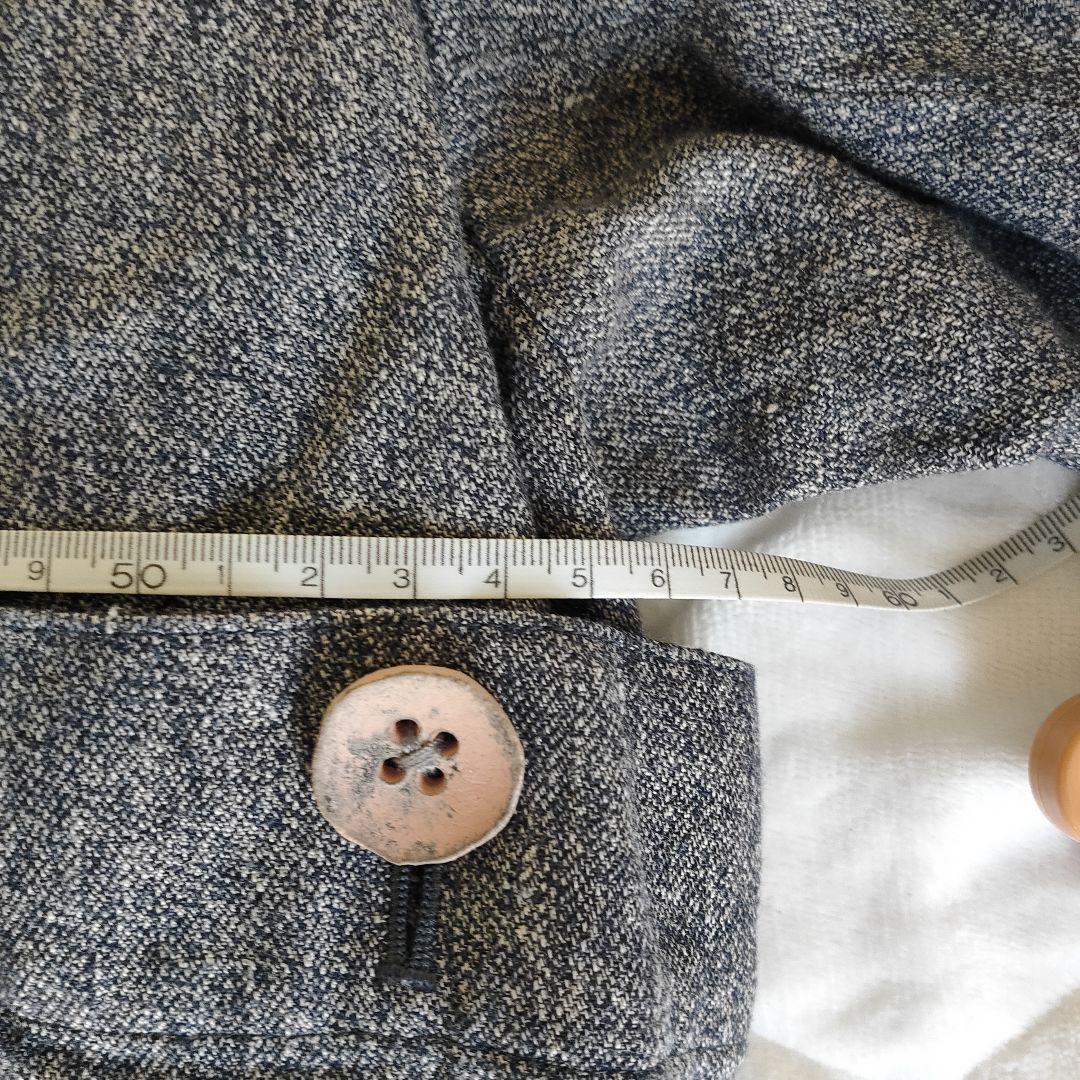 amachi. グレー 五分袖 七分袖 チュニック リネン プルオーバー