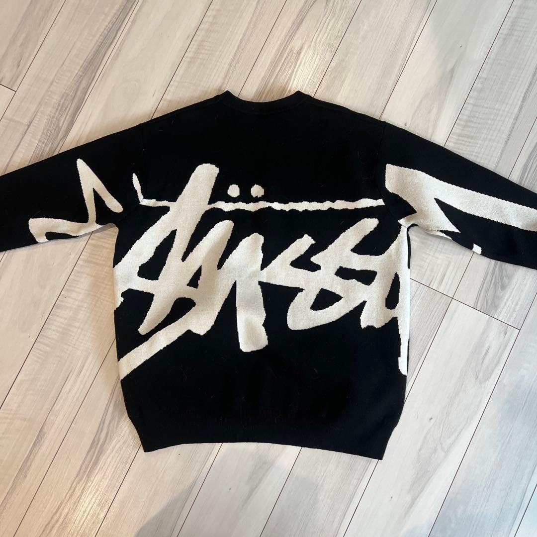 Stussy トレーナー ブラック/ホワイト