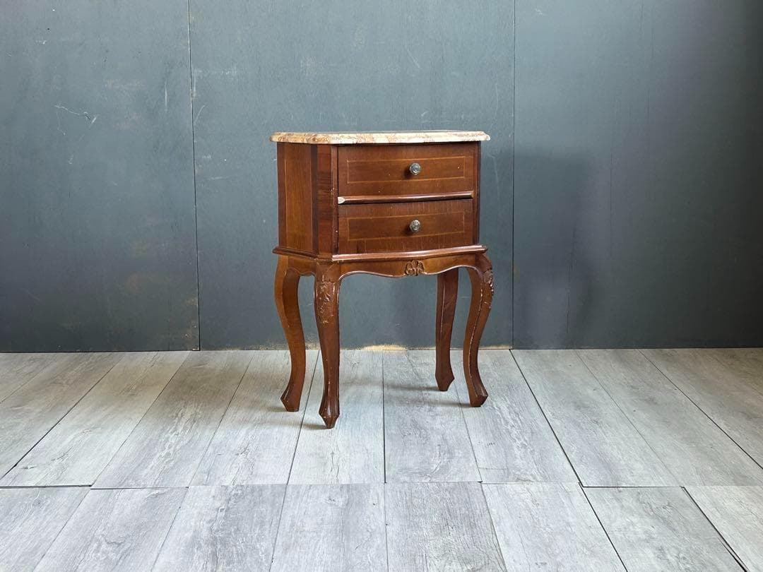 洋風　クラシック　クラシカル　2段チェスト　コンソール　猫脚　アンティーク　IG